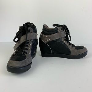 G by Guess Sneakers 6.5 Black PopStar Hidden Wedge